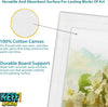 Canvases for Painting - 32 Pack Paint Canvas Boards Panels Set - 5x7, 8x10, 9x12, 11x14 Inches 100% Cotton Primed Art Painting Supplies for Acrylic, Oil, Tempera & Watercolor Paint
