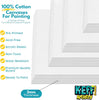 Canvases for Painting - 32 Pack Paint Canvas Boards Panels Set - 5x7, 8x10, 9x12, 11x14 Inches 100% Cotton Primed Art Painting Supplies for Acrylic, Oil, Tempera & Watercolor Paint