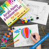 Acrylic Paint kit for Kids – 19 Piece Kids Acrylic Paint Set 12 nontoxic Acrylic Paint pots, 3 pre-Designed canvases, 4 paintbrushes Ultimate Kids Art Paint kit Craft Supplies Set