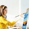 Stretched Canvases for Painting - 10 Pack Blank Paint Canvas - 4x4, 5x7, 8x10, 9x12, 11x14 Inches 100% Cotton Primed Painting Supplies for Acrylic, Oil, Wet or Dry Art Media