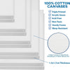 Stretched Canvases for Painting - 10 Pack Blank Paint Canvas - 4x4, 5x7, 8x10, 9x12, 11x14 Inches 100% Cotton Primed Painting Supplies for Acrylic, Oil, Wet or Dry Art Media