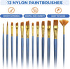 Acrylic Paint Set for Adults and Kids - Art Painting Supplies Kit with Acrylic Tubes, Canvas Panels, Tabletop Easel & More for Professional and Beginners