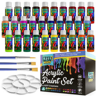 30 Color Complete Acrylic Paint Set