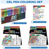 100 Colorful Artists Gel Pens and Color Book Bundle