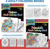 100 Colorful Artists Gel Pens and Color Book Bundle